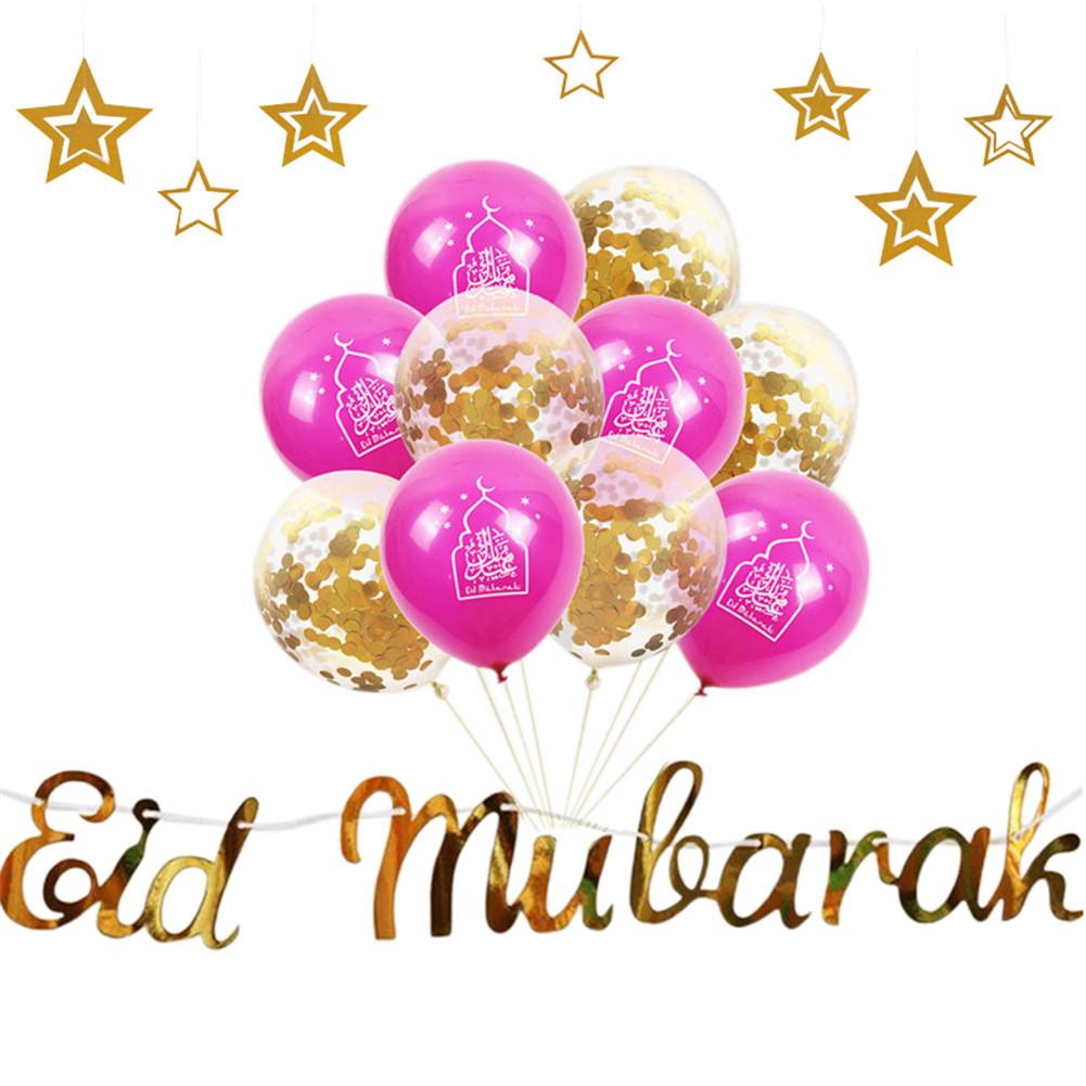 Dekoration "Eid Mubarak Ballons & Girlande"