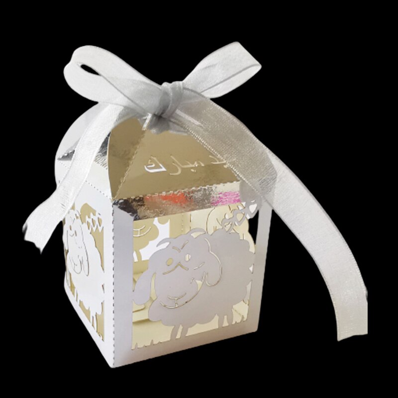 50 Stk. Candy-Boxen "Special Mubarak" mit Schaf-Gravur
