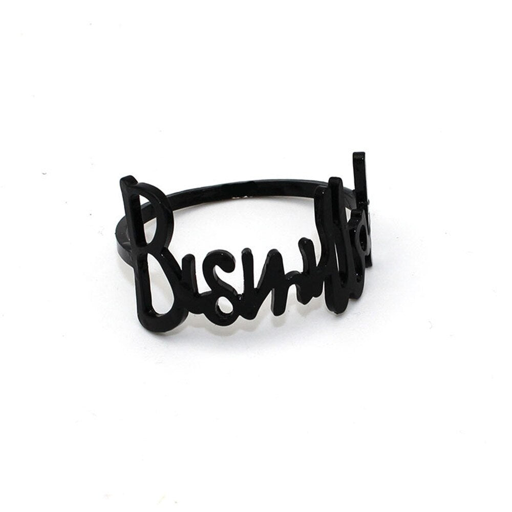 12PCS new letter Bismillah napkin ring hotel western restaurant napkin buckle hotel wedding decoration jewelry spot