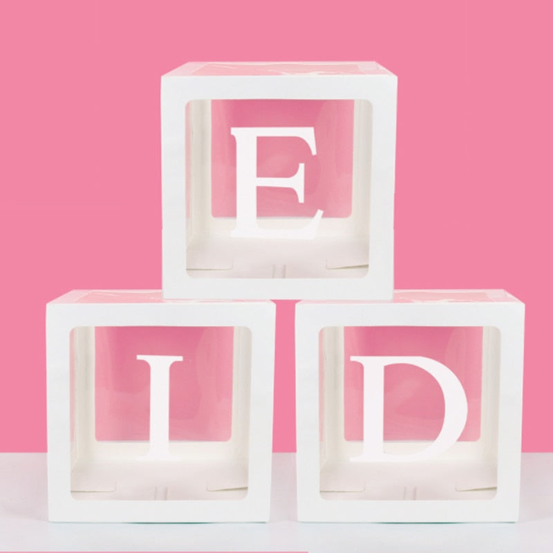 1 Set "EID Letter-Boxen" | 30x30cm | In verschiedenen Farben erhältlich | Raumdekoration Eid | Tischdekoration Eid