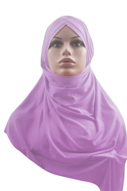 Women plain bubble cotton jersey scarf Head hijab wrap solid instant shawls foulard femme muslim hijabs store ready to wear