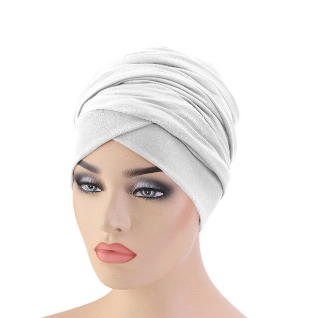 Women Muslim Long Tail Scarf Hat Turban Chemo Cap Hair Loss Islamic Headwrap Head Cover Wrap Caps Headwear Beanie Bonnet Hat New