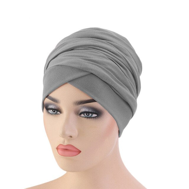 Women Muslim Long Tail Scarf Hat Turban Chemo Cap Hair Loss Islamic Headwrap Head Cover Wrap Caps Headwear Beanie Bonnet Hat New