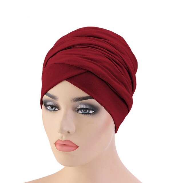 Women Muslim Long Tail Scarf Hat Turban Chemo Cap Hair Loss Islamic Headwrap Head Cover Wrap Caps Headwear Beanie Bonnet Hat New