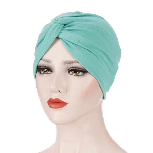 Muslim Jersey hijab turban cap forehead cross turbante bonnet Islamic headwear for women India wrap head Inner hijab caps