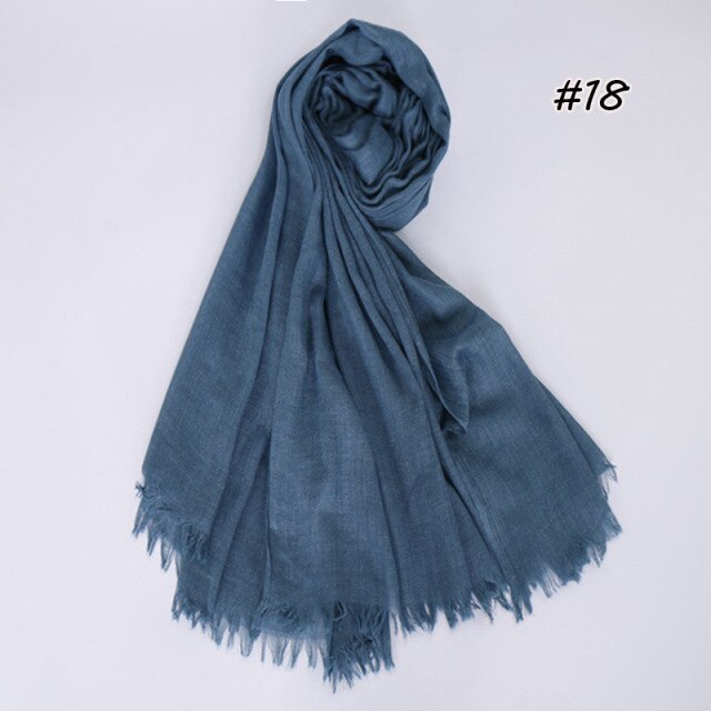 Spring women scarf 190*120cm muslim hijab femme musulman headscarf islamic shawls crinkle solid pashmina hijabs
