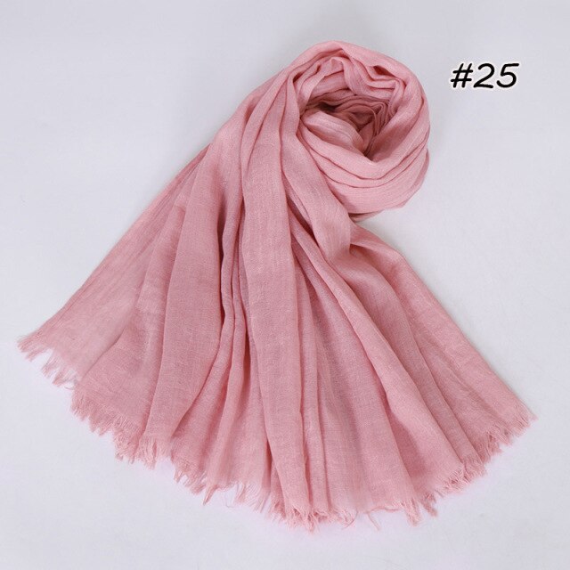 Spring women scarf 190*120cm muslim hijab femme musulman headscarf islamic shawls crinkle solid pashmina hijabs