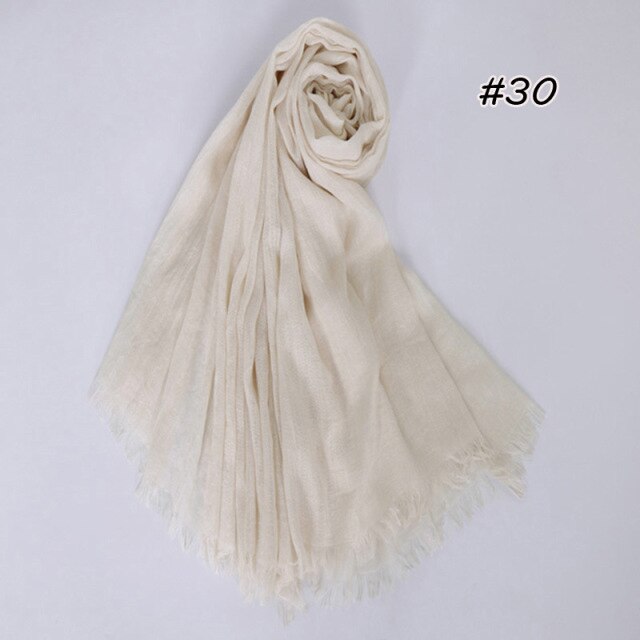 Spring women scarf 190*120cm muslim hijab femme musulman headscarf islamic shawls crinkle solid pashmina hijabs