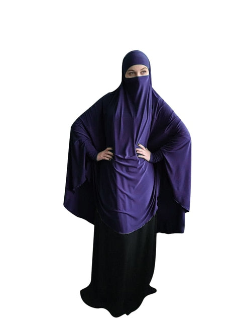 Muslim Long Khimar Formal Prayer Garment Hijab Women Ramadan Niqab Burka Islamic Turkey Namaz Burka Musulman Eid Jilbab Djellaba