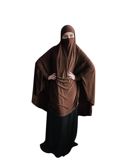 Muslim Long Khimar Formal Prayer Garment Hijab Women Ramadan Niqab Burka Islamic Turkey Namaz Burka Musulman Eid Jilbab Djellaba