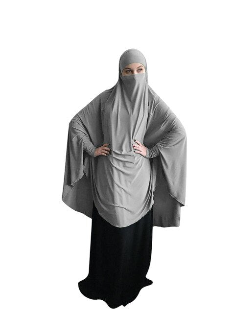 Muslim Long Khimar Formal Prayer Garment Hijab Women Ramadan Niqab Burka Islamic Turkey Namaz Burka Musulman Eid Jilbab Djellaba
