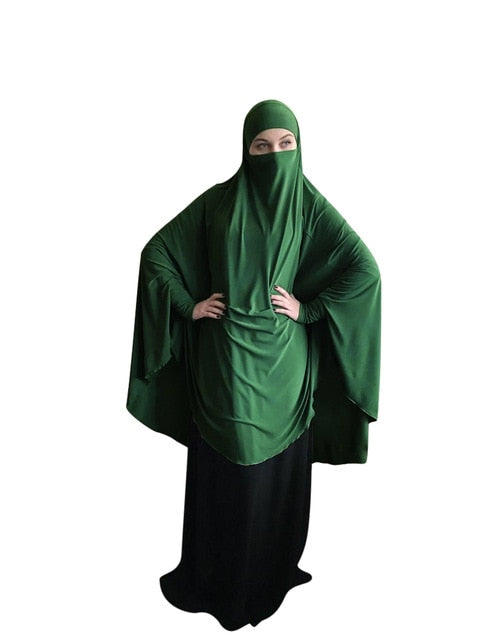 Muslim Long Khimar Formal Prayer Garment Hijab Women Ramadan Niqab Burka Islamic Turkey Namaz Burka Musulman Eid Jilbab Djellaba