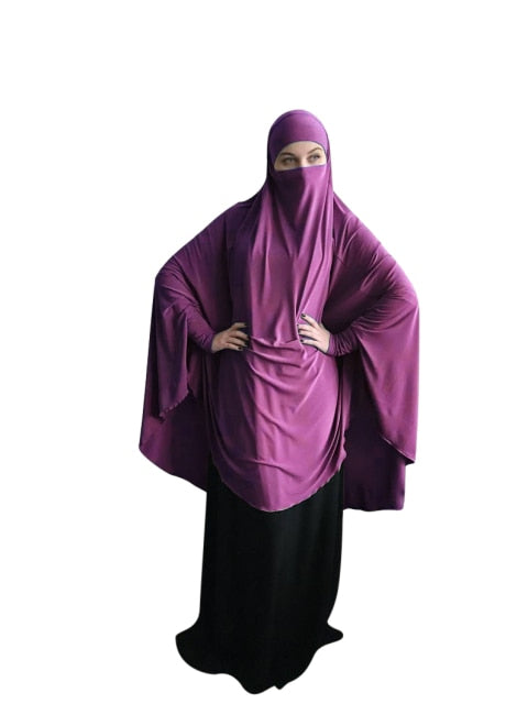 Muslim Long Khimar Formal Prayer Garment Hijab Women Ramadan Niqab Burka Islamic Turkey Namaz Burka Musulman Eid Jilbab Djellaba