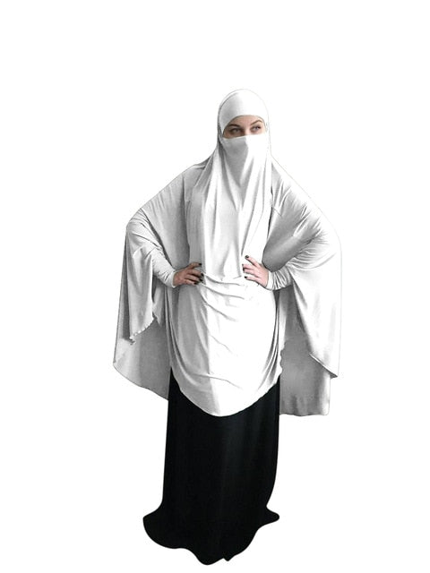 Muslim Long Khimar Formal Prayer Garment Hijab Women Ramadan Niqab Burka Islamic Turkey Namaz Burka Musulman Eid Jilbab Djellaba