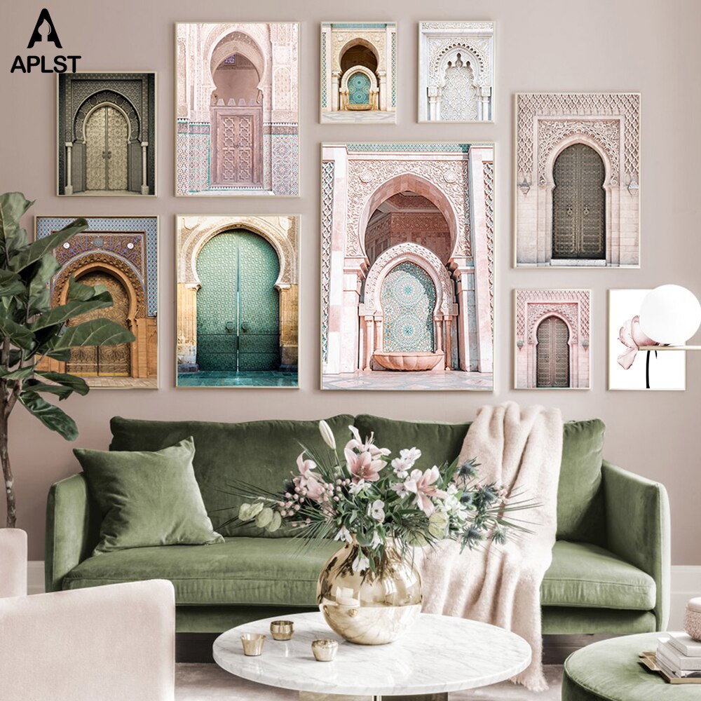 Islamic Morocco Door Canvas Print Poster Muslim Mosque Religion Casabl –  Muslim-Lifestyle