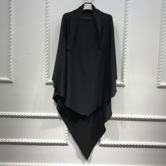 Eid Prayer Garment Long Khimar Islamic Women Hijab Sleeveless Tops Abaya Jilbab Ramadan Abayas Muslim Arab Clothing Niqab Hijabs