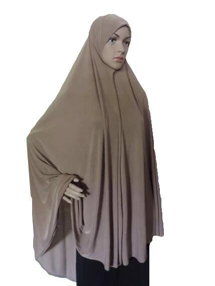 Khimar Hijab Muslim Women Long Scarf Overhead Hijabs Islamic Prayer Clothes Arab Ramadan Chest Cover Shawl Wraps Cap