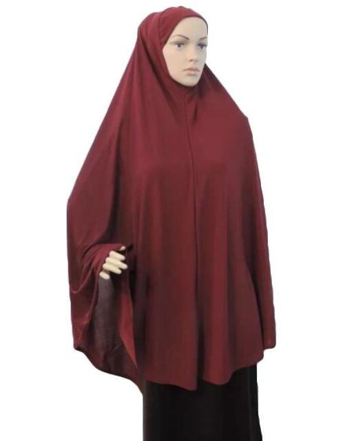 Khimar Hijab Muslim Women Long Scarf Overhead Hijabs Islamic Prayer Clothes Arab Ramadan Chest Cover Shawl Wraps Cap