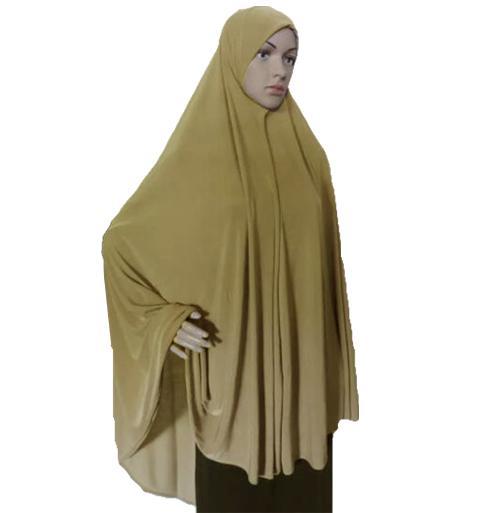 Khimar Hijab Muslim Women Long Scarf Overhead Hijabs Islamic Prayer Clothes Arab Ramadan Chest Cover Shawl Wraps Cap