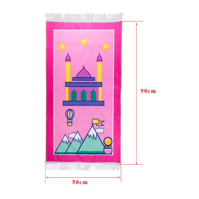Muslim Prayer Rug, Islamic Prayer Mat for Kids, hajj gift,umrah gift,eid gift,tapis de priere