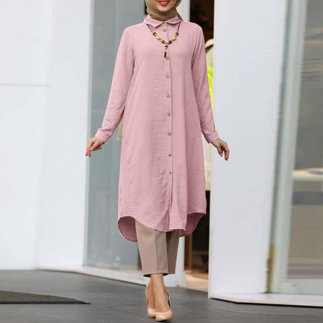Ramadan Eid Muslim Women Dress Solid Long Tops Mubarak Abaya Dubai Turkey Arabic Jalabiya Prayer Hijab Dress Robe Kaftan Islam