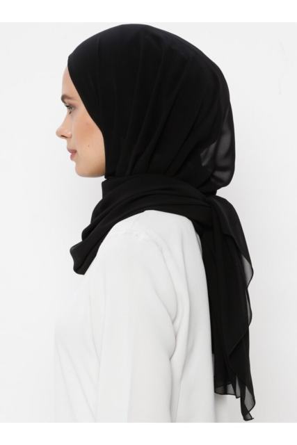 Women Plain Chiffon Hijiab Scarf With Jersey Underscarf Cap Islam Inner Scarf Muslim Shawl Headband Stretch Hijab Cover Headwrap