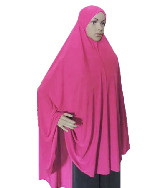 Khimar Hijab Muslim Women Long Scarf Overhead Hijabs Islamic Prayer Clothes Arab Ramadan Chest Cover Shawl Wraps Cap