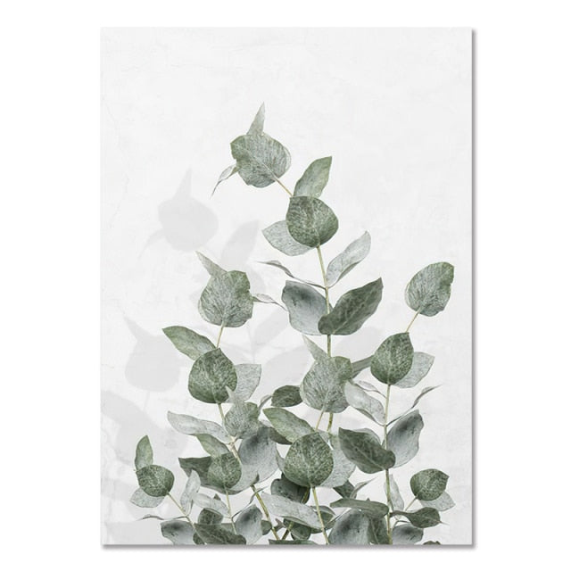 Islamic Quote Green Leaves Canvas Painting Nordic Tulip Flower Wall Art Decor Minimalist Poster Print Modern Picture Living Room