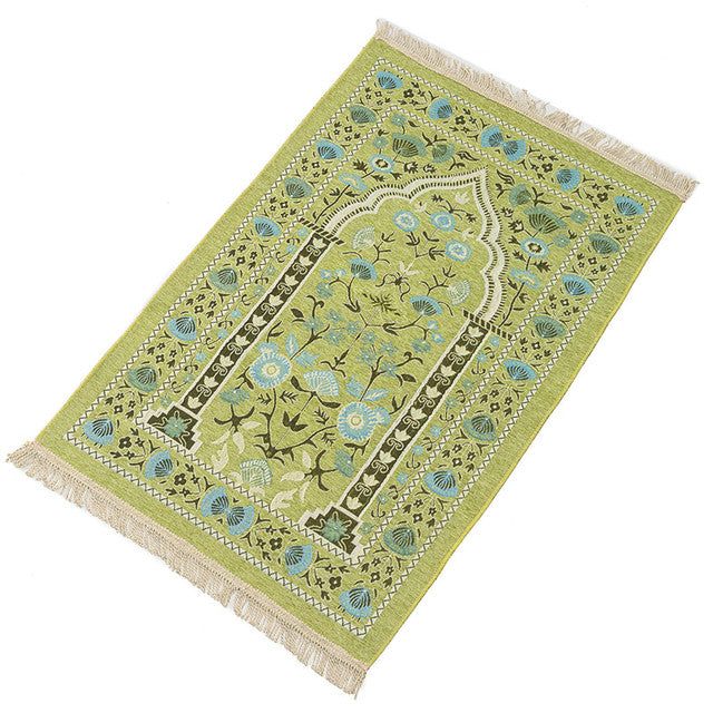 Islamic Muslim Prayer Mat Soft Thick Prayer Rug Carpet Tapis De Priere Islam Praying Mat Tassel Decor Worship blanket Sajadah