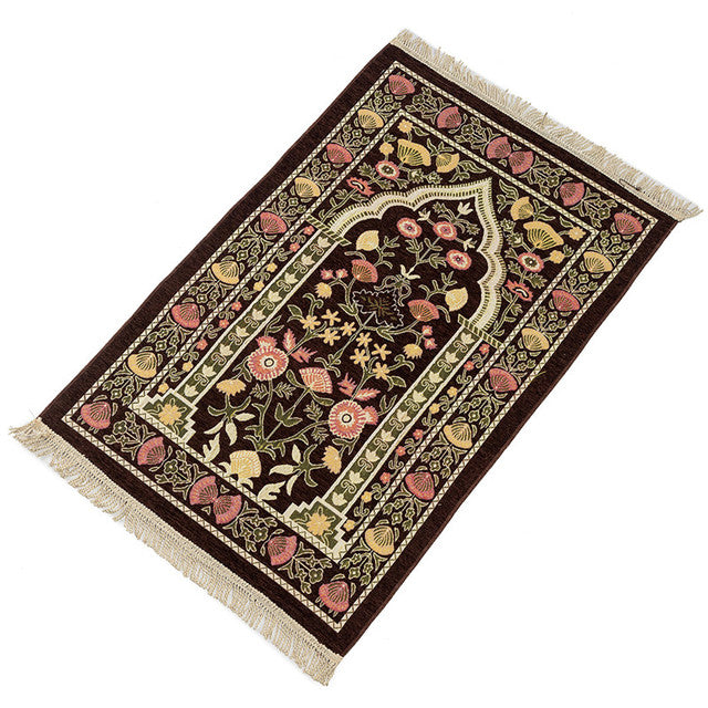 Islamic Muslim Prayer Mat Soft Thick Prayer Rug Carpet Tapis De Priere Islam Praying Mat Tassel Decor Worship blanket Sajadah