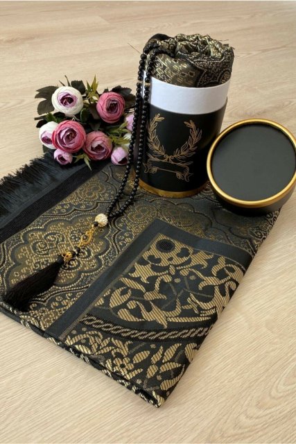 2-teilige Geschenkbox "Gebetsteppich und Gebetskette"