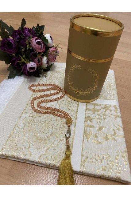 2-teilige Geschenkbox "Gebetsteppich und Gebetskette"