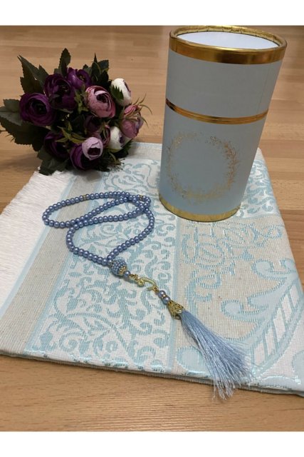 2-teilige Geschenkbox "Gebetsteppich und Gebetskette"