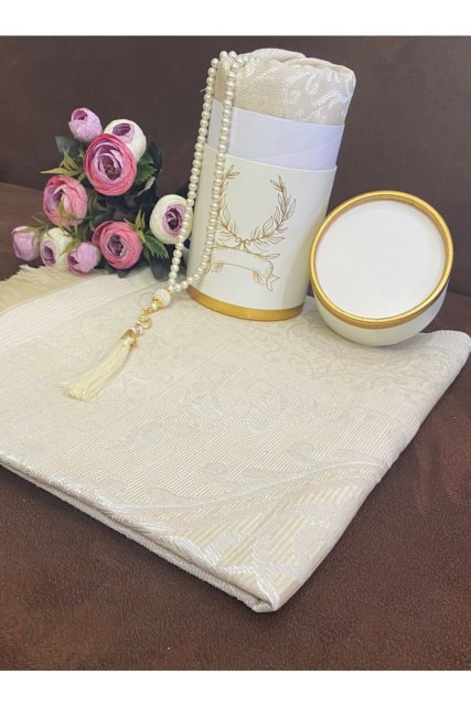 2-teilige Geschenkbox "Gebetsteppich und Gebetskette"