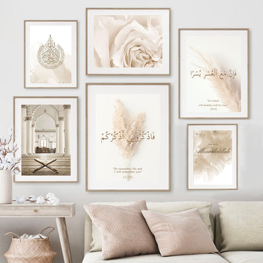 Taj Islamic Religious Quran Muslim Wall Art Canvas Painting Nordic modern Posters And Prints Wall Pictures For Living Room Decor