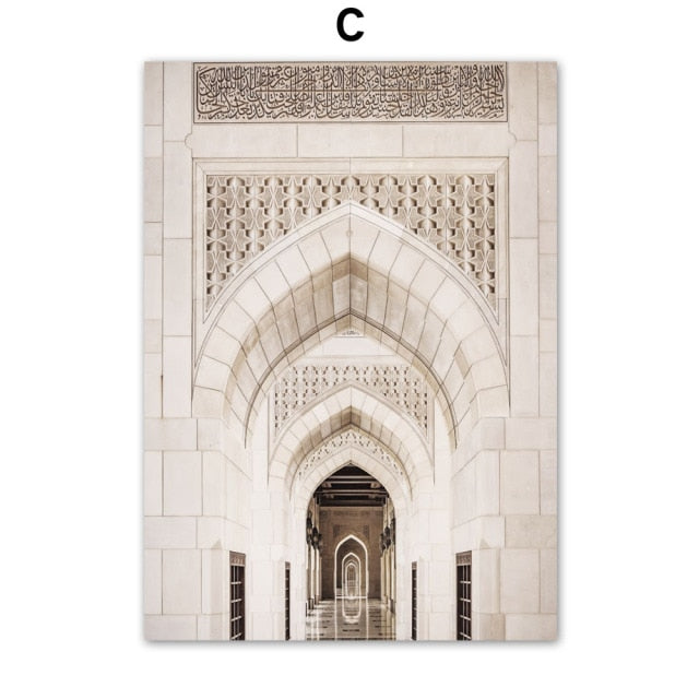 Taj Islamic Religious Quran Muslim Wall Art Canvas Painting Nordic modern Posters And Prints Wall Pictures For Living Room Decor