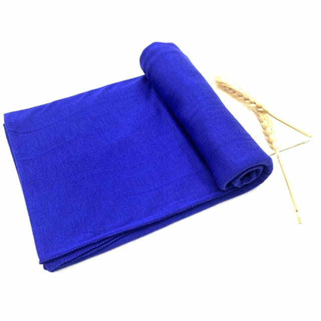 Plain Jersey Hijab Scarf Soft Elastic Muslim Women Cotton Modal Long Scarves Headband Turban Shawl Islamic Headscarf Head Wraps