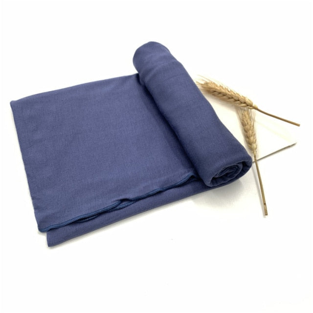 Plain Jersey Hijab Scarf Soft Elastic Muslim Women Cotton Modal Long Scarves Headband Turban Shawl Islamic Headscarf Head Wraps