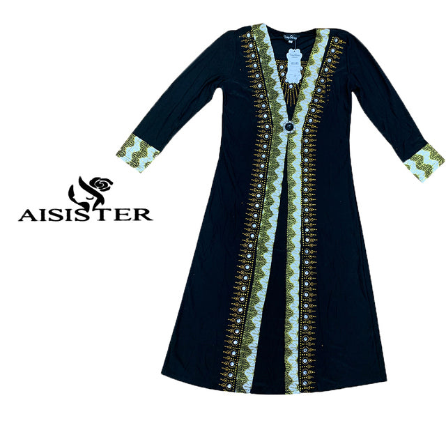 6-12years Old Muslim Children Abaya Diamond Kaftan Islam Clothing Girl Kids Maxi Dress African Dubai Saudi Turkey Prayer RobeS87