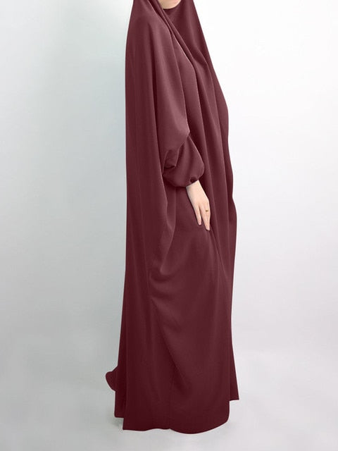 Ramadan Turkey Muslim Women Hijab Dress Abaya Hooded Prayer Garment Long Khimar Jilbab Burka Eid Abayas Gown Islam Niqab Kaftan
