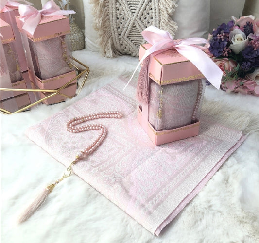 Muslim Prayer Rug Tesbih Set With Its Box