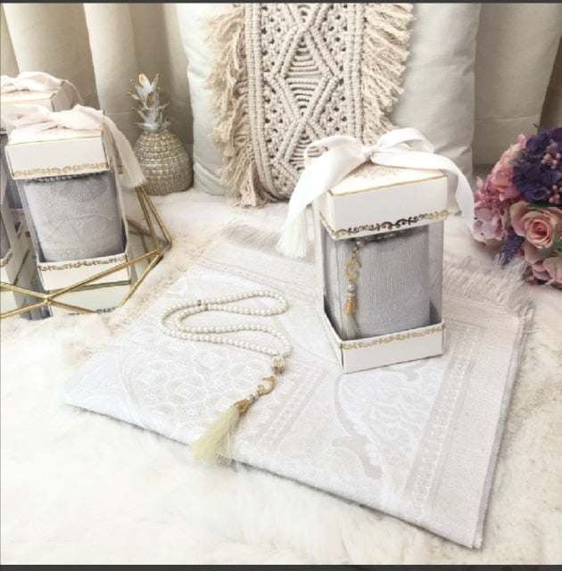 Muslim Prayer Rug Tesbih Set With Its Box