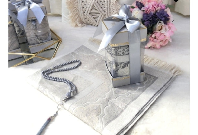 Muslim Prayer Rug Tesbih Set With Its Box