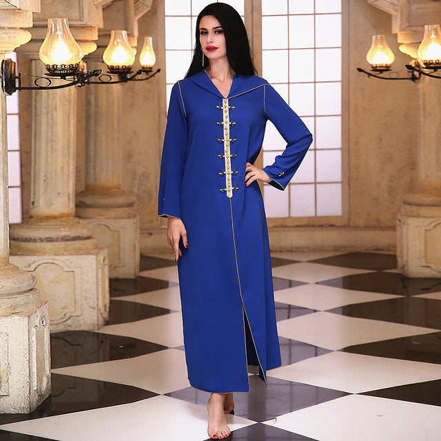 Caftan Satin Abaya Dubai Arabic Turkey Islam Muslim Long Dress For Women Kaftan Niqab Robe Djellaba Femme