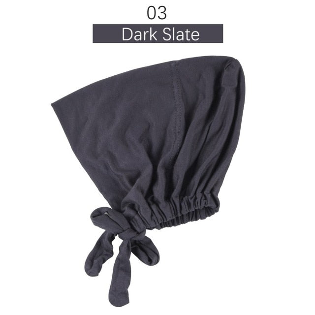 Jersey inner Hijab Caps Muslim stretch Turban cap Islamic Underscarf Bonnet female headband tube cap turbante mujer