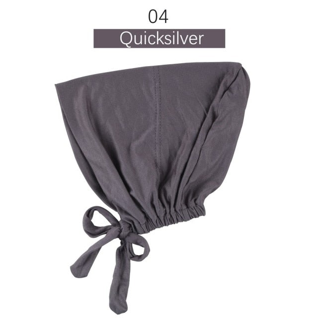 Jersey inner Hijab Caps Muslim stretch Turban cap Islamic Underscarf Bonnet female headband tube cap turbante mujer