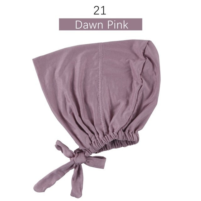 Jersey inner Hijab Caps Muslim stretch Turban cap Islamic Underscarf Bonnet female headband tube cap turbante mujer