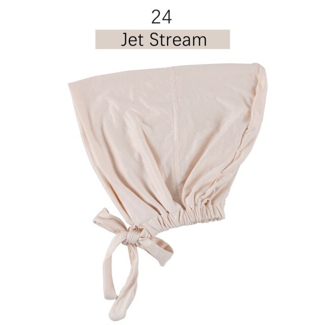 Jersey inner Hijab Caps Muslim stretch Turban cap Islamic Underscarf Bonnet female headband tube cap turbante mujer