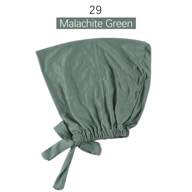 Jersey inner Hijab Caps Muslim stretch Turban cap Islamic Underscarf Bonnet female headband tube cap turbante mujer