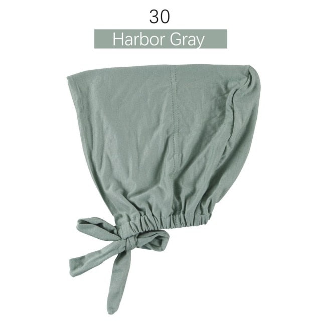 Jersey inner Hijab Caps Muslim stretch Turban cap Islamic Underscarf Bonnet female headband tube cap turbante mujer